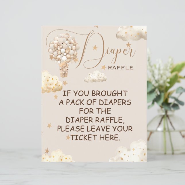 Windeln Bärenballons für Windeln (Stehend Vorderseite)