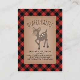 Windeln für Hirsche mit Karierter Duschvorrichtung Begleitkarte