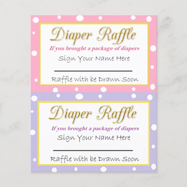 Windeln Raffle Baby Duschgel Pink und Lila (Vorderseite)