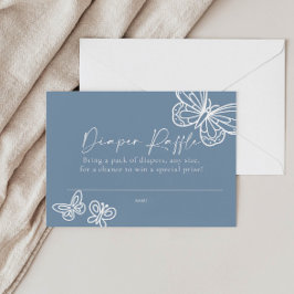 Windeln Raffle Baby Duschkarte Mitteilungskarte