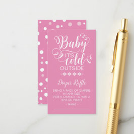 Windeln Raffle Baby Es ist kalt draußen Begleitkarte