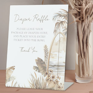 Windeln Raffle Baby On Board Beach Baby Dusche Sockelschild
