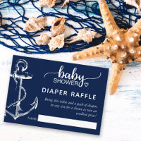 Windeln Raffle Nautical Anchor Kinderdusche