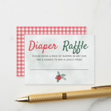 Windeln Raffle Rustic Kleine Tomato Baby Dusche