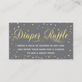 Windeln Raffle Ticket, Twinkle Little Star Begleitkarte