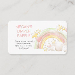 Windeln Rainbow und Stars Baby Dusche Begleitkarte