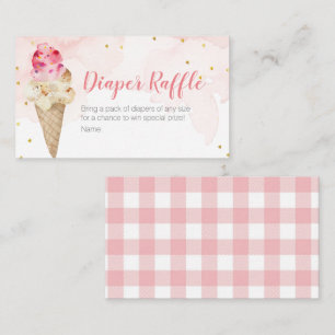 Windelrumpf Rosa Blush Ice Creme Gold Glitzer Begleitkarte