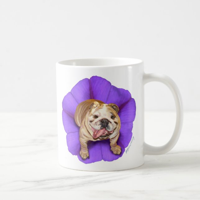 Winden-Bulldoggen-Tasse Kaffeetasse (Rechts)