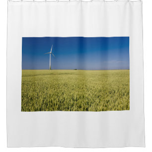 Windenergie Duschvorhang
