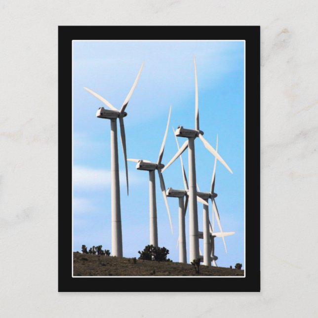 Windenergie - Power Postkarte (Vorderseite)