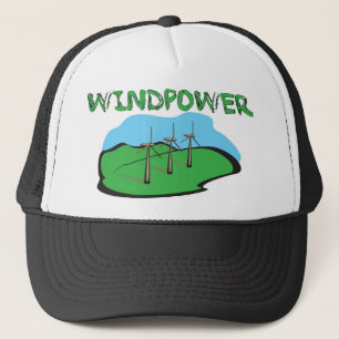 Windenergie - Wind-Power-Shirt-Entwurf Truckerkappe