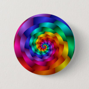 Windenregenbogen-Rose Button