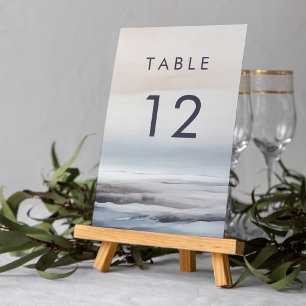 Winder Landschaft Moderne Malerei Hochzeitsessen Tischnummer