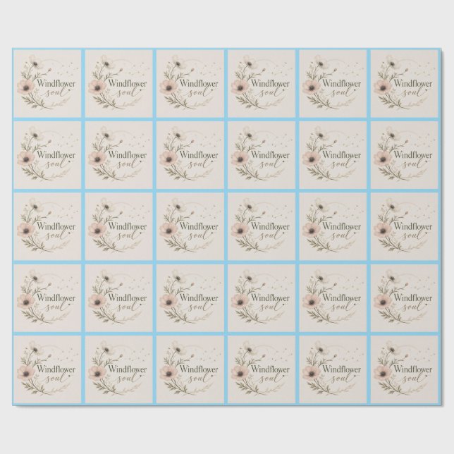 Windflower-Seele Geschenkpapier (Flach)