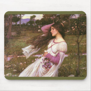 Windflowers von John William Waterhouse  Mousepad