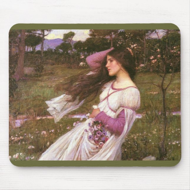 Windflowers von John William Waterhouse  Mousepad (Vorne)