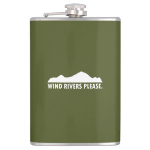 Windflüsse Bitte Flachmann