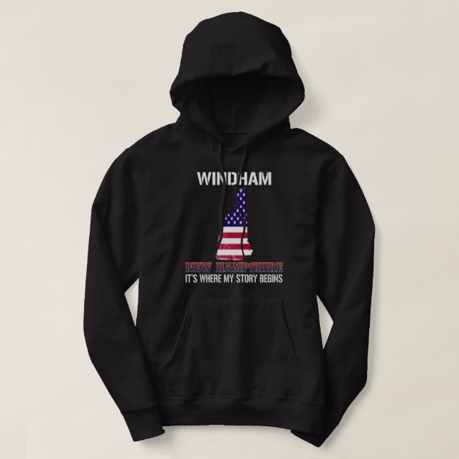 Windham New Hampshire ist der Anfang meiner Geschi Hoodie (Design vorne)