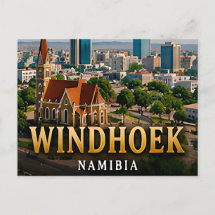 Windhoek Wüstenhorizonte und namibischer Geist Postkarte