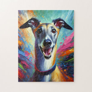 Windhund Acryl Druck Geschenk für Hunde Liebhaber