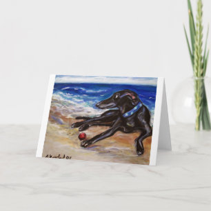 Windhund am Meer Karte