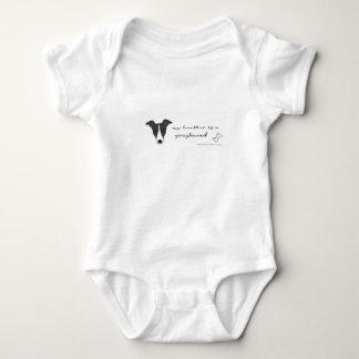 Windhund Baby Strampler