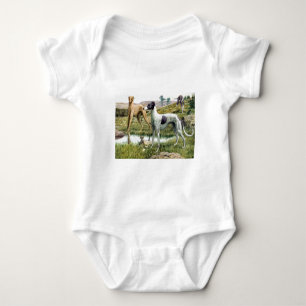Windhund Baby Strampler