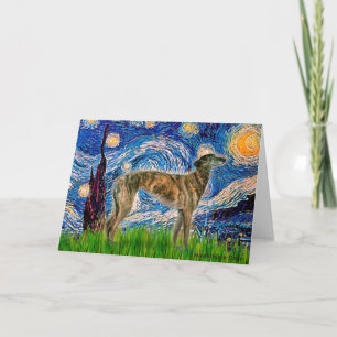 Windhund (br2) - Starry Night Karte
