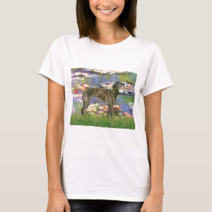 Windhund (br8) - Seerosen 2 T-Shirt