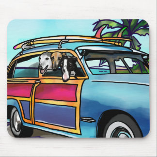 Windhund-Brandungs-Hunde in Hawaii Mousepad
