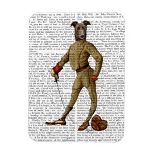 Windhund-Fechter dunkle voll 2 Magnet