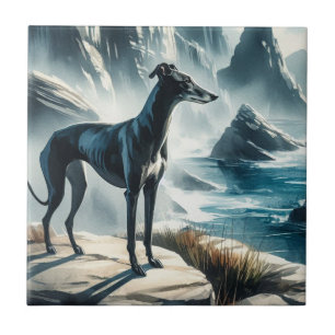 Windhund Fliese