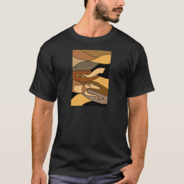 Windhund-Hundeabstrakter Kunst-Entwurf T-Shirt