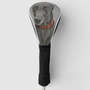 Windhund-Hundekunst-Golf-Fahrer-Abdeckung Golf Headcover