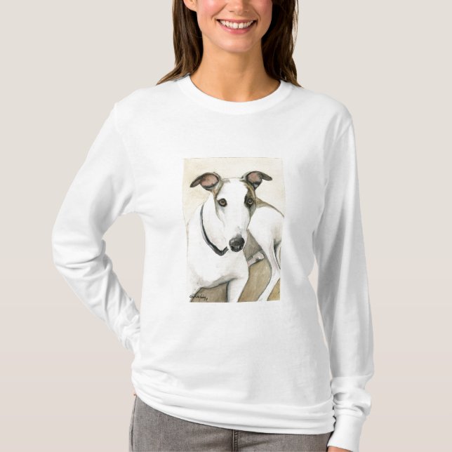 Windhund-Hundekunst-Shirt T-Shirt (Vorderseite)