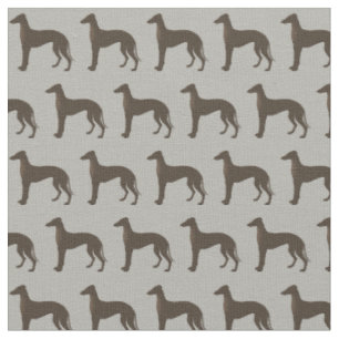 Windhund-HundeSilhouette-Tier-Muster Stoff