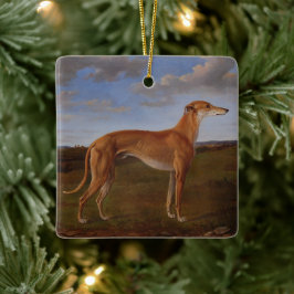 Windhund Keramikornament