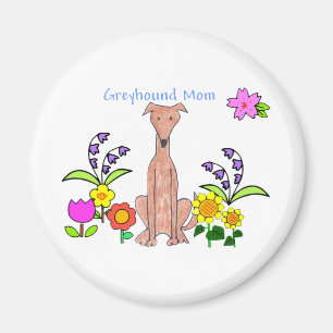 Windhund-Kitz-Mama-Magnet Magnet