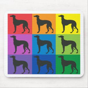Windhund-Kunst Mousepad