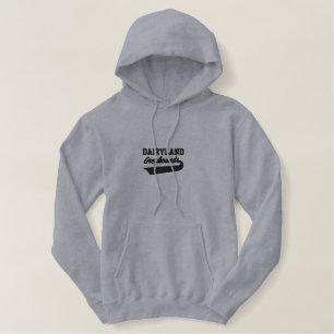 Windhund-Laufenswoosh-Gewohnheit personalisiert Bestickter Hoodie