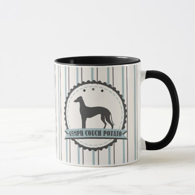 Windhund pensionierter fauler Hund des Tasse (Rechts)
