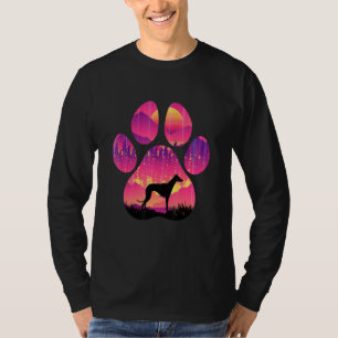 Windhund Pfote Mama Papa Hund Frauen Männer T-Shirt