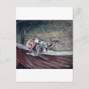 Windhund, Rennkunst für Sport- und Hundefreunde. Postkarte