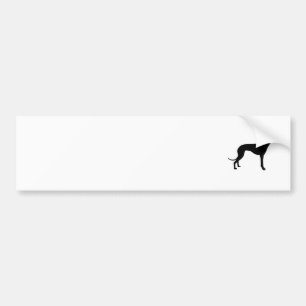 Windhund-Silhouette Autoaufkleber