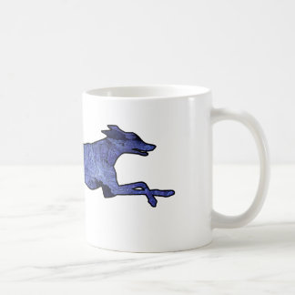 Windhund-Silhouette-Fraktal Kaffeetasse