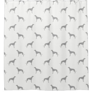 Windhund-Silhouette-Muster Duschvorhang
