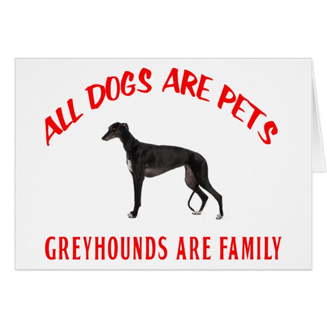 WINDHUND SIND FAMILIE (Vorderseite (Horizontal))