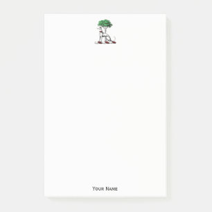 Windhund Whippet Mit Baum Heraldischem Wappen Embl Post-it Klebezettel