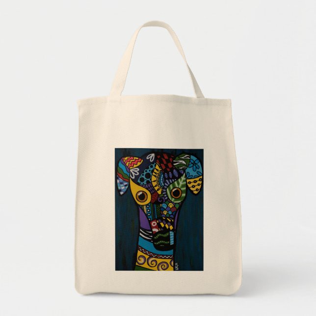 Windhund - zurückgezogen, Rettung laufend Tragetasche (Vorne)