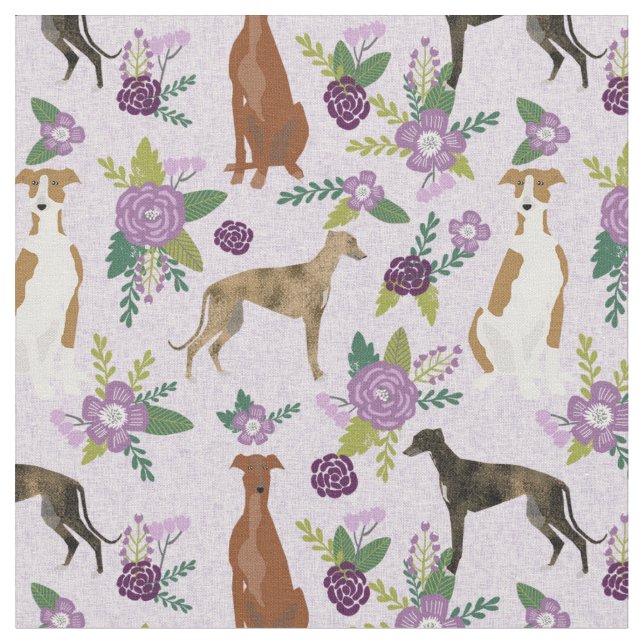 Windhundblumen lila stoff (Nahaufnahme)